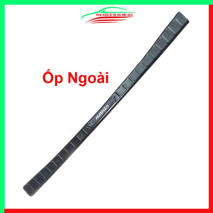 Ốp chống trầy cốp Avanza 2022-2023 thép không gỉ vân Titan chống trầy bảo vệ xe