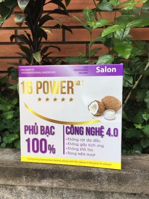 Nhuộm trái dừa phủ bạc màu thời trang cao cấp 16 Power FREESHIP  phủ bạc hoàn toàn 100% đều màu suôn mềm đẹp bền màu .