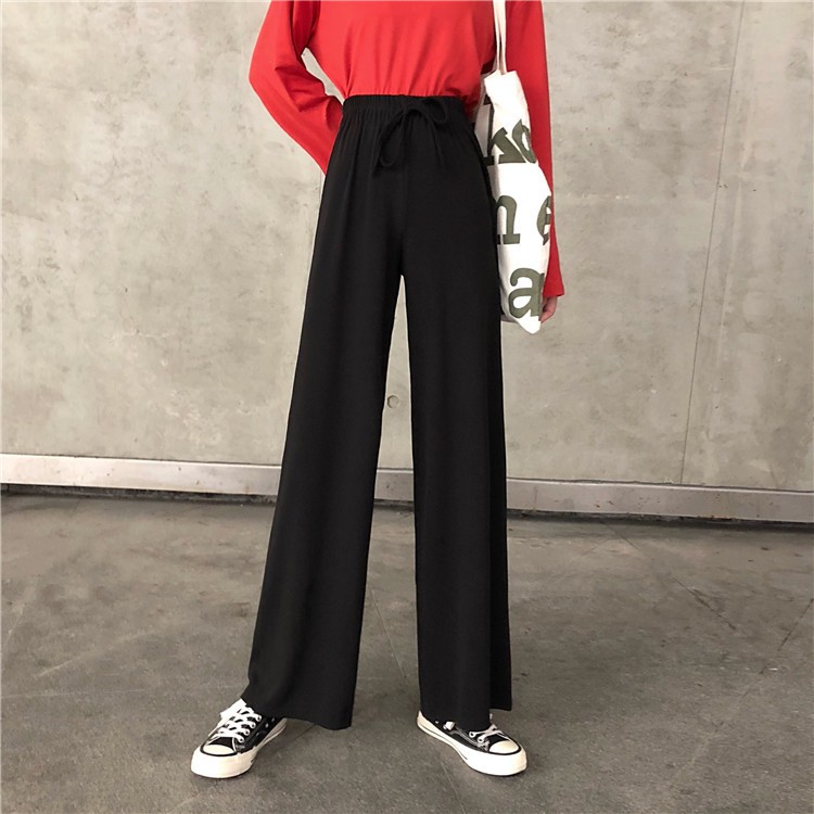 Quần Dài Lưng Cao Vải Mỏng Thời Trang Mùa Thu Cho Nữ | BigBuy360 - bigbuy360.vn