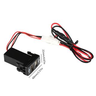 Car 5V 2.1A USB Interface Charger USB Audio input Socket use for TOYOTA Hilux