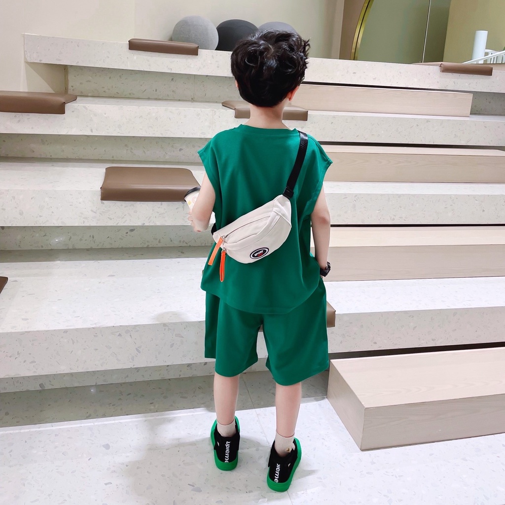 Túi Đeo Chéo Ngực, Túi Bao Tử, Phong Cách Thể Thao Hàn Quốc Dành Cho Bé Trai Bé Gái Thời Trang 2022