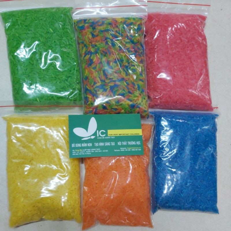 Gạo nhiều màu set 6 gói