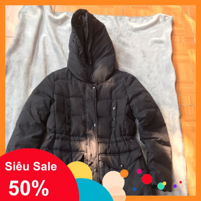 Xả Hàng - Áo phao lông vũ dáng dài hiệu Giordano authentic -A23 new ‣