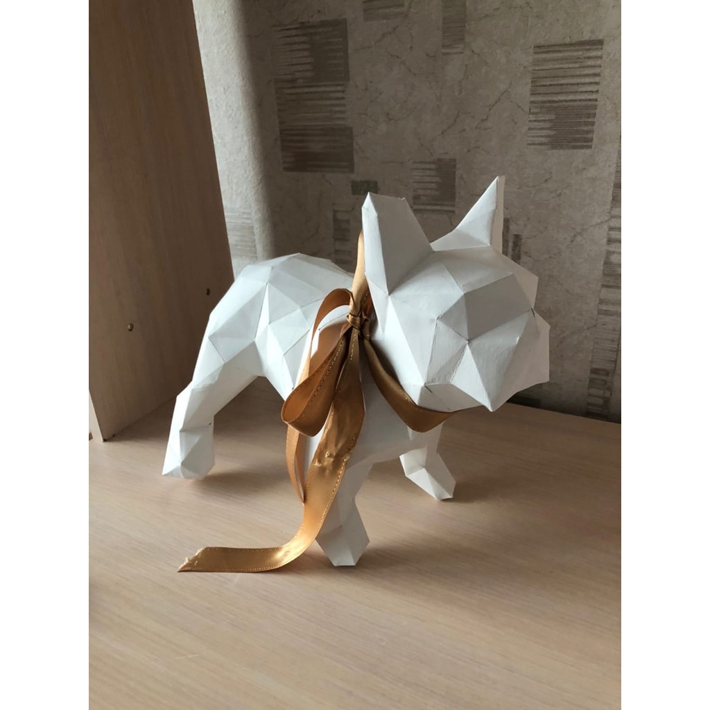 Mô hình giấy Chó Pug