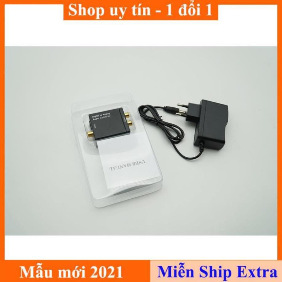 [Xả kho] Bộ chuyển đổi tín hiệu âm thanh từ cổng quang Optical sang tín hiệu AV - Cục chuyển đổi Audio Converter