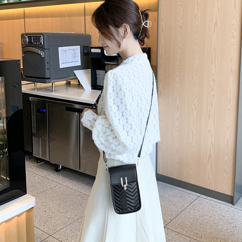 Túi Đeo Vai mini Thiết Kế Hình Thoi Tinh Tế Thời Trang Chất Lượng Cao
