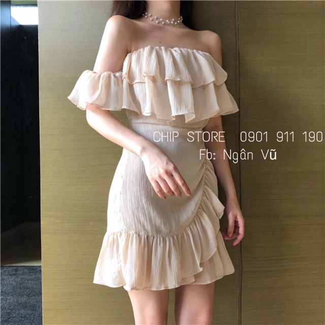 VÁY BÈO VẠT CHÉO HOT HIT SIÊU TÔN DÁNG (kèm ảnh thật)
