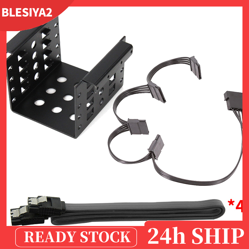 (Hàng Mới Về) Khay Đựng Ổ Cứng Ssd Hdd 4-bay 2.5 Inch Sang 3.5 Inch | BigBuy360 - bigbuy360.vn