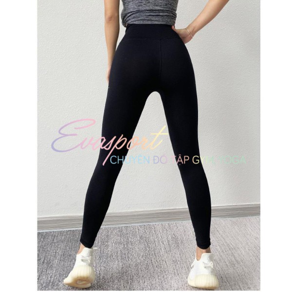 Quần legging rách gối tập gym, yoga , aearobic, zumba NAQI vải dệt kim, co giãn thoáng mát, mặc tôn dáng, nâng vòng 3