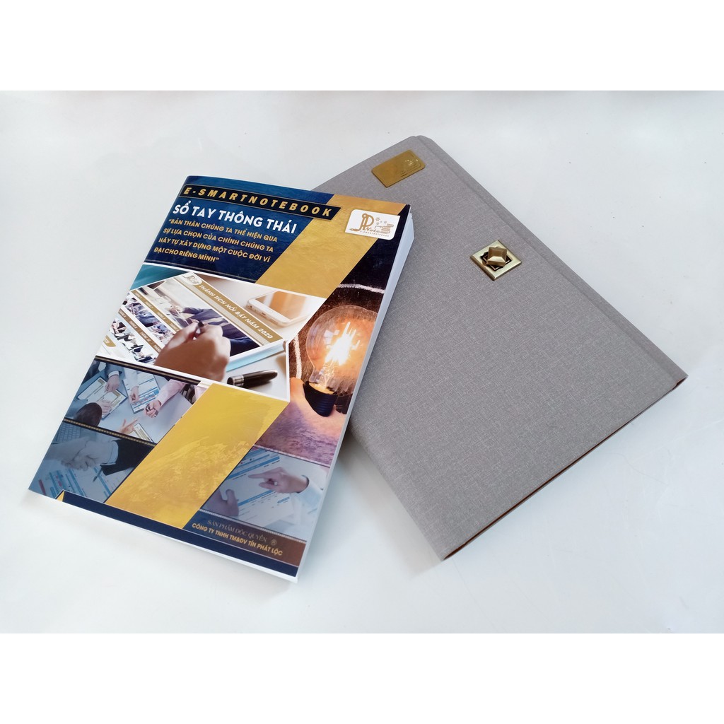 [COMBO 2 CUỐN] Sổ tay ghi chép thông minh Esmart Notebook 2021 Tập 2 bìa cứng, bìa da, sổ ghi chép c