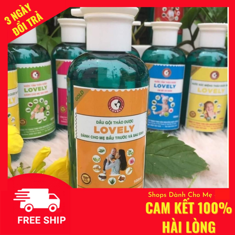 DẦU GỘI THẢO DƯỢC DÀNH CHO MẸ BẦU TRƯỚC VÀ SAU SINH LOVELY 500ml CHÍNH HÃNG