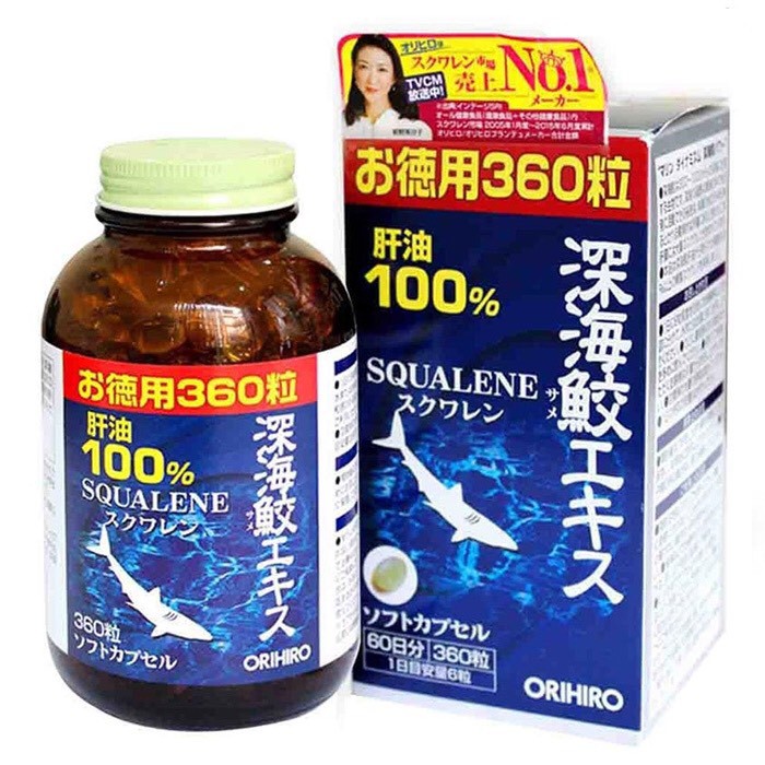  [Chính Hãng] Viên Uống Sụn Vi Cá Mập Orihiro Squalene Nhật Bản