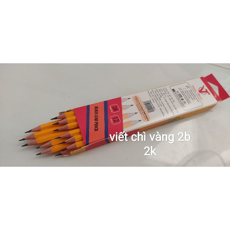 Bút chì 2b vàng