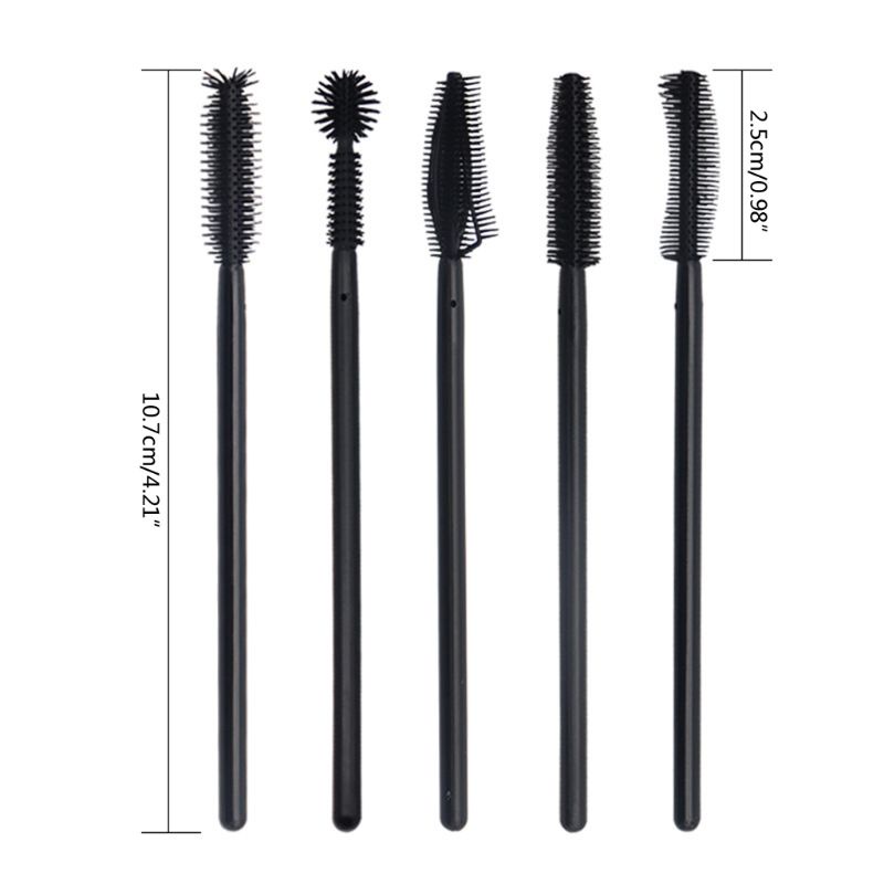 Set 50 Cọ Chuốt Mascara YOUYO Bằng Silicone Sử Dụng Một Lần Tiện Lợi