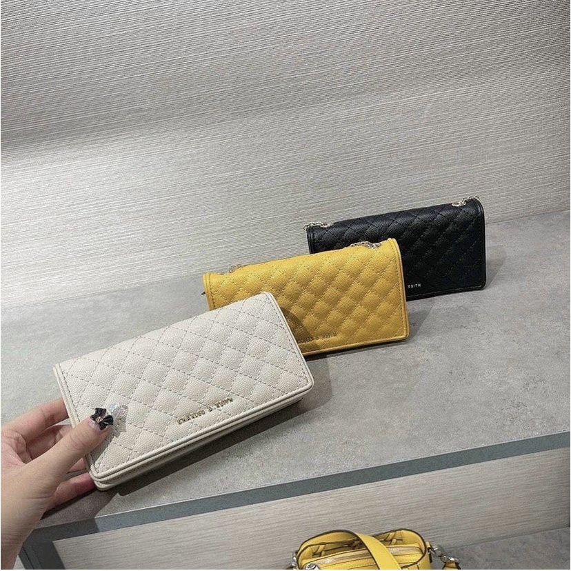 Túi Xách Nữ CNK dây xích tag vàng size 20,chất da hạt siêu đẹp