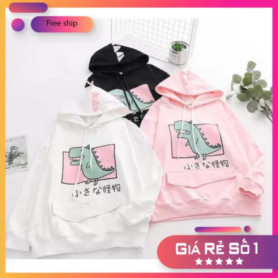 ÁO HOODIE NỮ IN HỌA TIẾT RỒNG CON UNISEX CỰC XINH XẮN THỜI TRANG KMG
