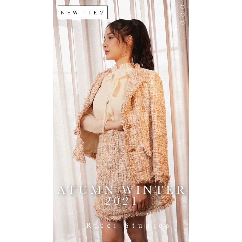 Melly Set Tweed Ricci thiết kế chất liệu Tweed cao cấp mềm  |  RICCI OFFICIAL