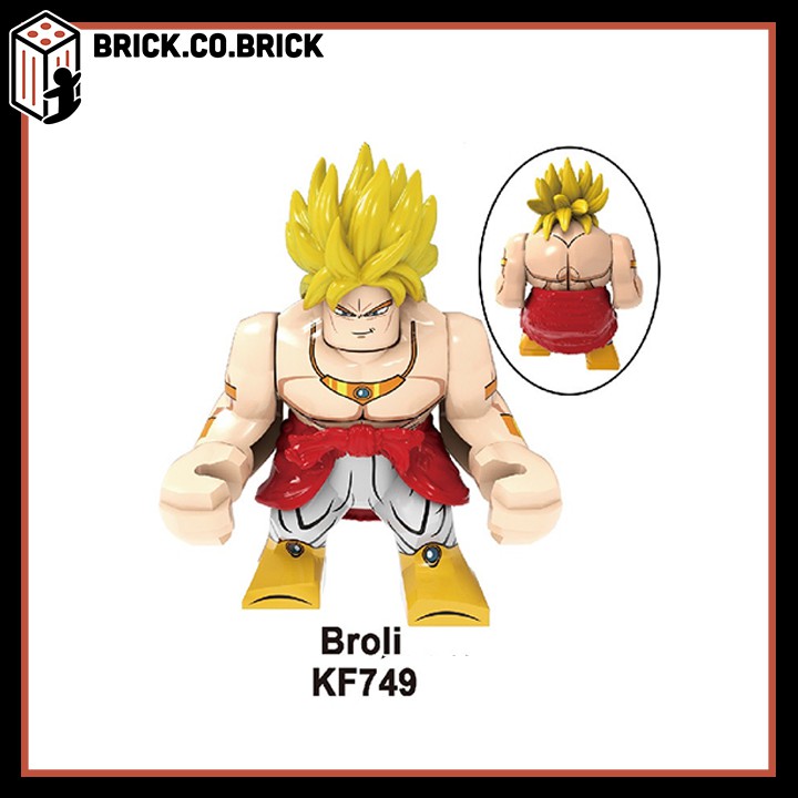 Broli Mô Hình Đồ Chơi Lắp Ráp Non LEGO Dragon Ball và Minifigure Bảy Viên Ngọc Rồng loại to KF6073