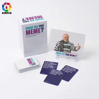 What do you meme? Card Board Puzzle Party Family Game Basic Pack Adult Toys