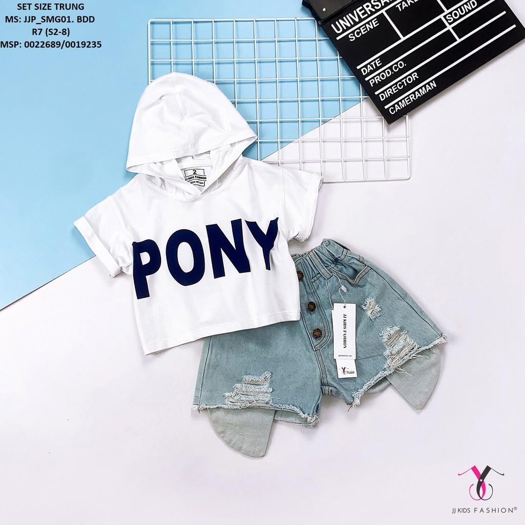 Set thời trang bé gái Pony JJ KIDS JJP_SMG01