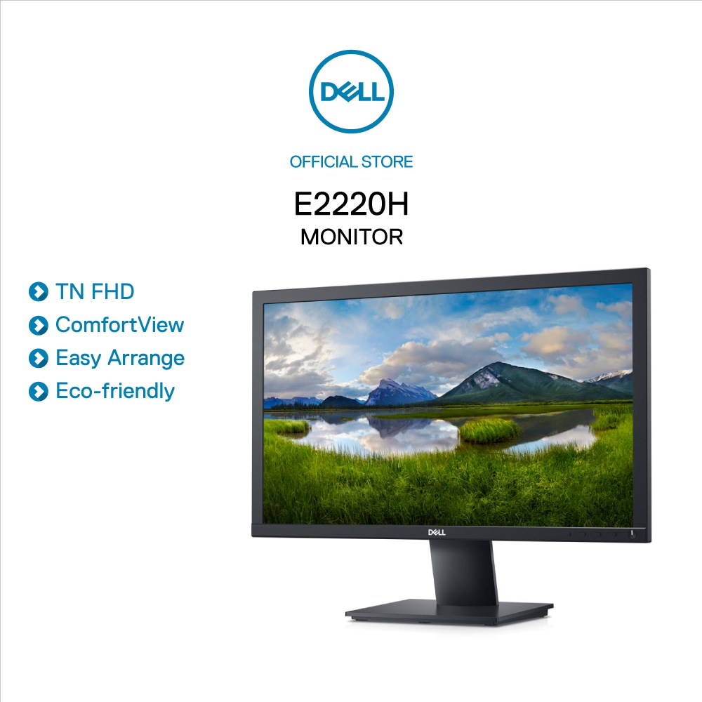 [Mã ELMALL500 giảm 10% đơn 500K] Màn Hình Dell E2220H 21.5&quot; WHD LED 1920x1080 TN 5ms 60Hz VGA DP (E2220H) -Chính Hãng