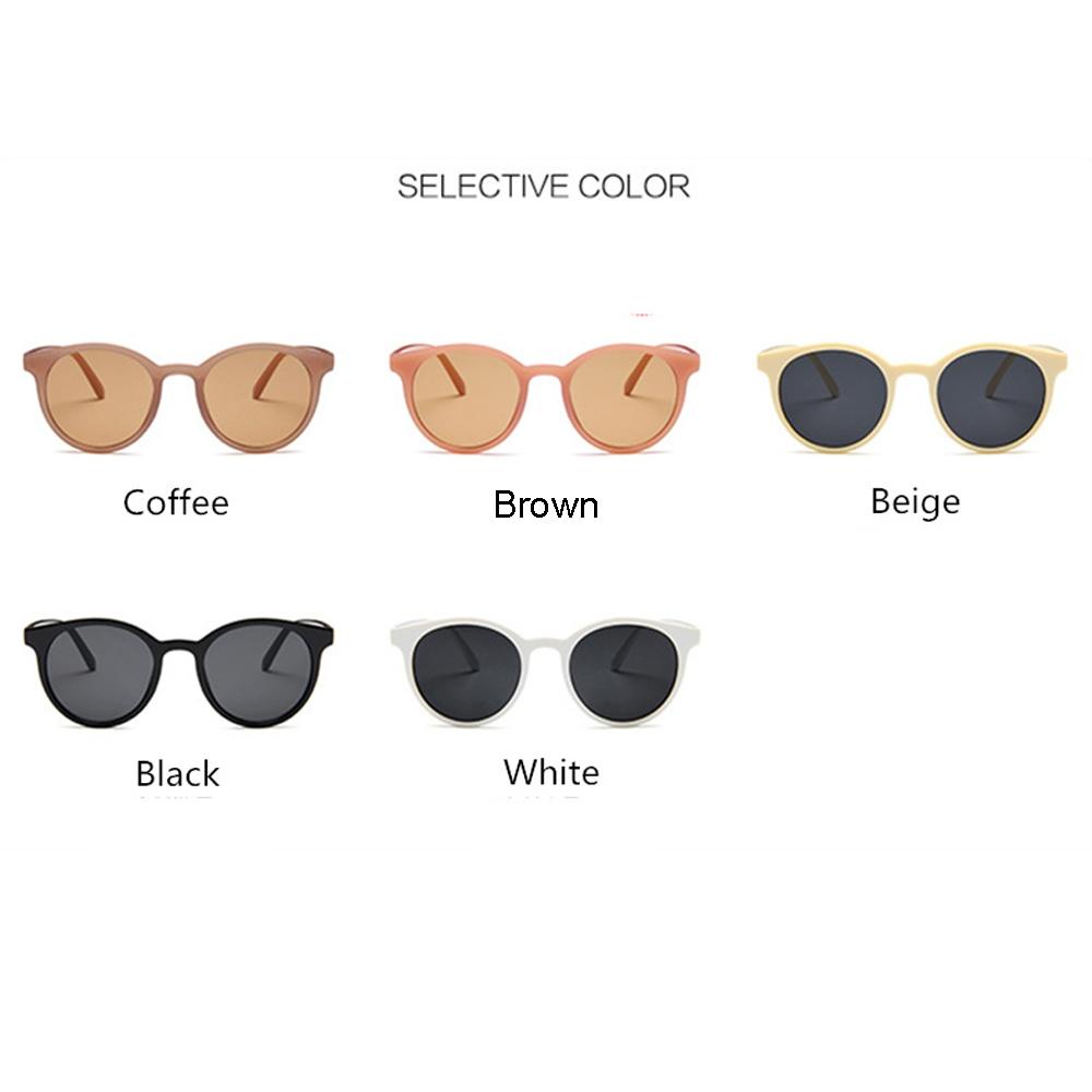 Kính Mát Tròn Chống Tia UV400 Nhiều Màu Sắc Cổ Điển Thời Trang Cho Nữ