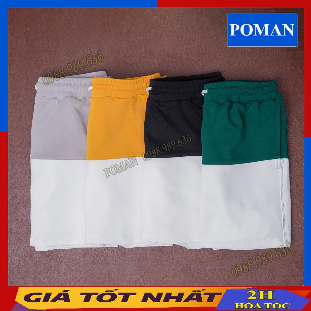 Quần đùi nam mặc nhà cotton nhiều màu sắc, quần short nam nữ unisex thể thao tập gym đi biển QD03 - POMAN