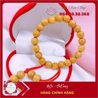 Vòng dâu trơn hạt thân linh miu silver