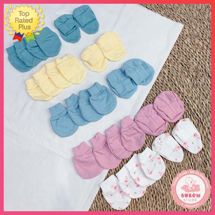 Bao Tay Chân Lullaby 2020 Chất Liệu Cotton Vân Thoáng Khí