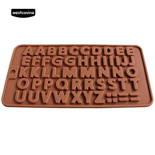 Khuôn silicone làm bánh DIY tạo hình chữ cái tiện dụng
