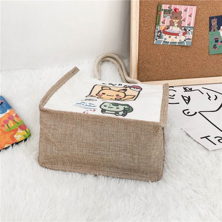Túi Cói,Túi Xách Nữ Mini Phong cách Vintage TV12