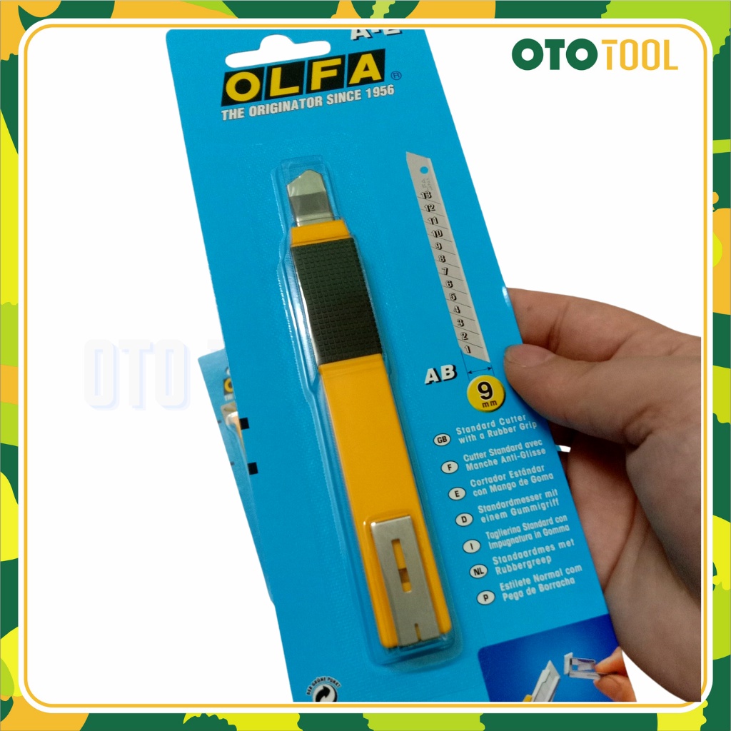 Dao cắt Film Decal chuyên dụng sắc bén OLFA A-2 khoá tự động thân chống trượt OTO TOOL