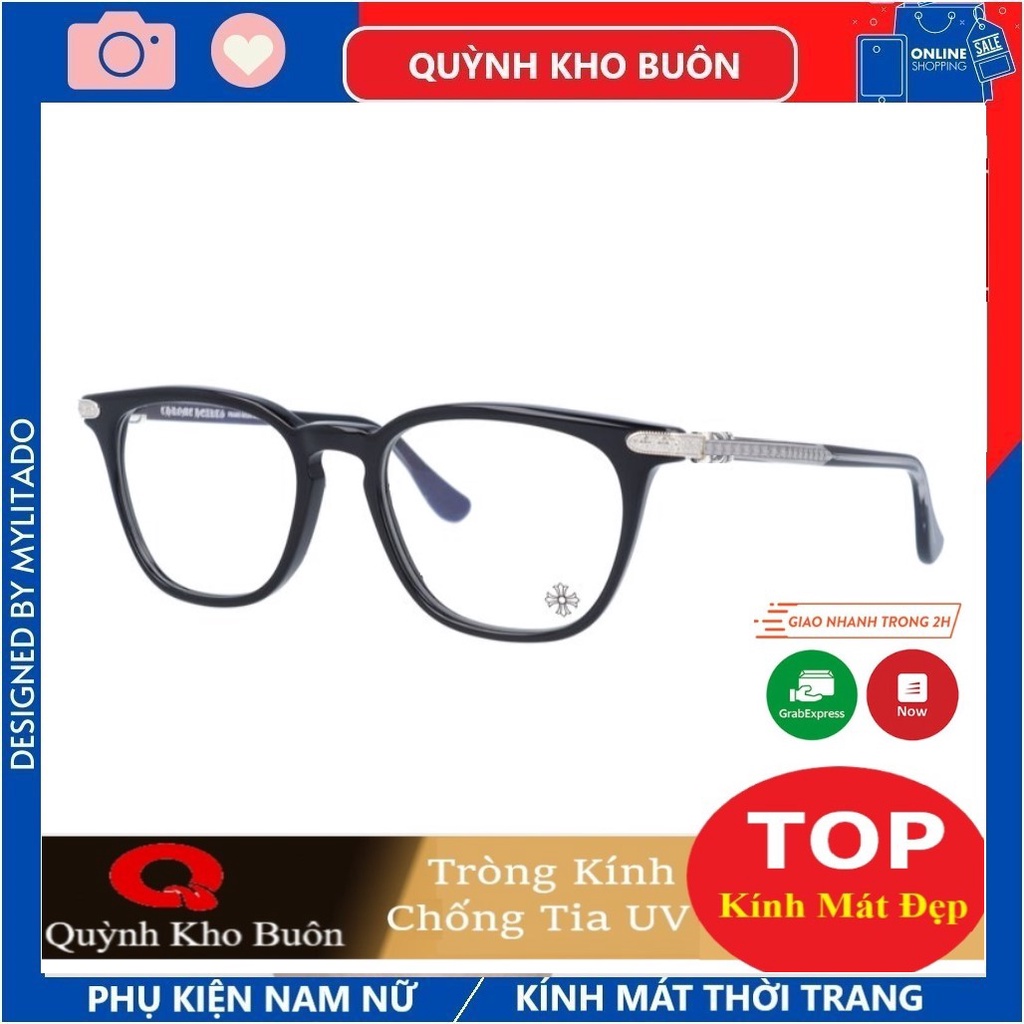 Kính mát nam nữ Chrome heart , mắt kinh vuông thời trang A9029