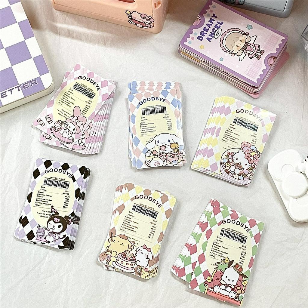 ✨✨SANRIO Set 20 Miếng Dán Họa Tiết Vé Máy Bay Hoạt Hình Trang Trí Quà Tặng