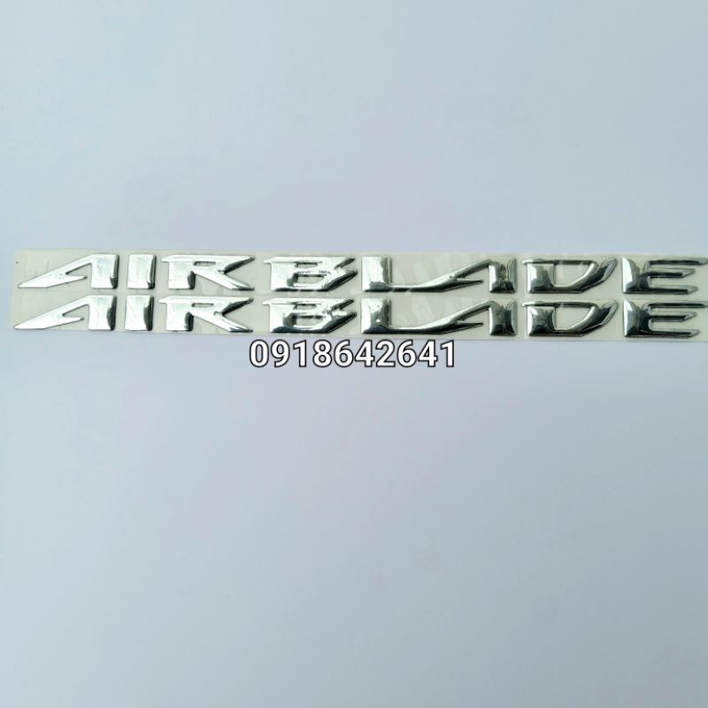 Bộ tem chữ Air Blade đời 2014-2015 nhựa dẻo như zin