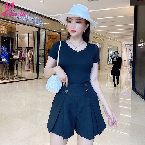 [Mã BMBAU50 giảm 7% đơn 99K] Áo thun nữ croptop cổ tim - THỎ TÂY | BigBuy360 - bigbuy360.vn