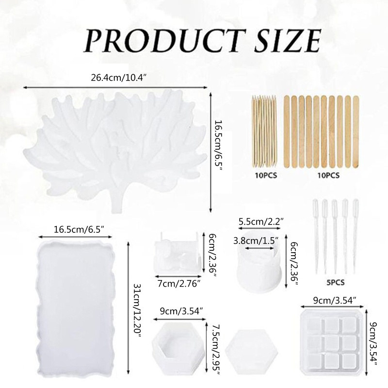 Khuôn Silicone Làm Trang Sức Hình Gạc Hươu Độc Đáo