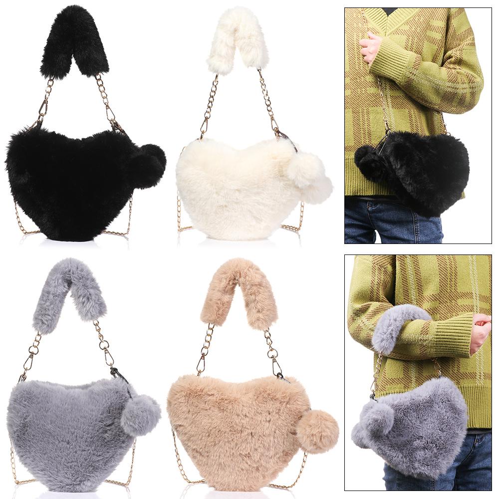 YVE Túi Đeo Chéo Cỡ Lớn Hình Trái Tim Thời Trang Thu Đông