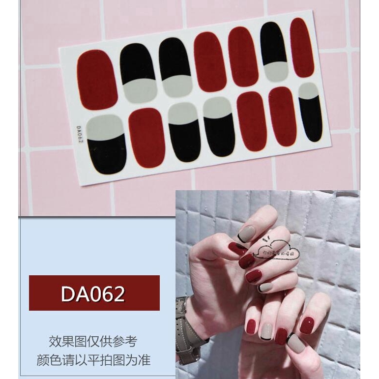 Decal dán móng chống thấm nước phong cách Hàn Quốc