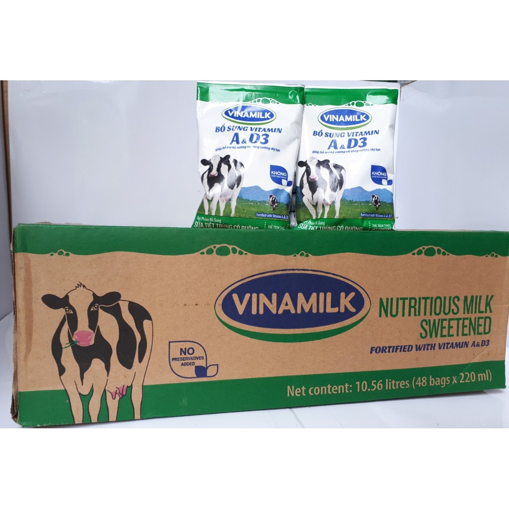 Combo 24 Bịch Sữa tươi Vinamilk