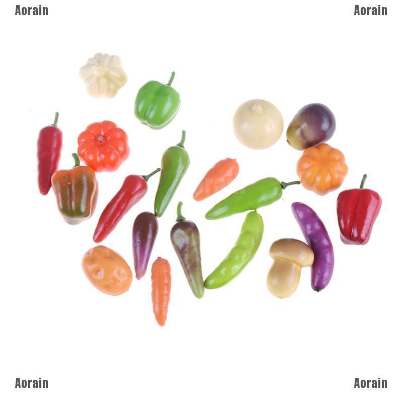 Set 10 Mô Hình Trái Cây mini Trang Trí Nhà Búp Bê