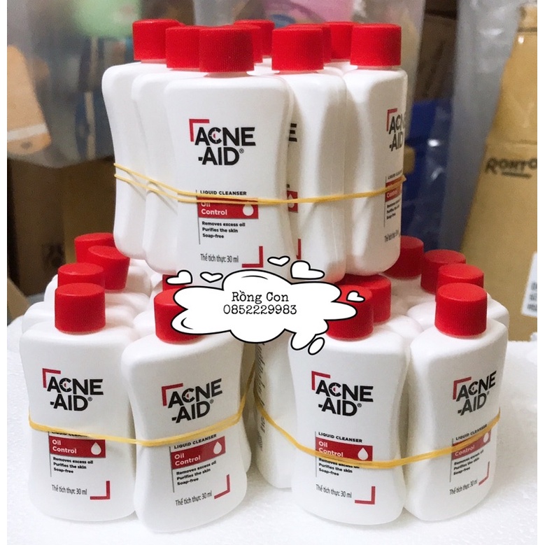 SỮA RỬA MẶT GIẢM MỤN VÀ DA DẦU NHẠY CẢM ACNE-AID LIQUID CLEANSER 30ml