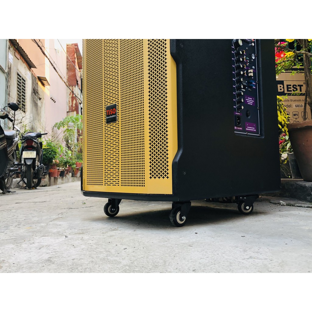 Loa Kéo Tiso K95S Reverb Phiên bản 2021 Nâng cấp Công suất micro nhẹ