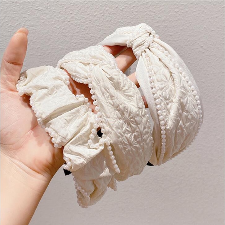 Băng Đô Cài Tóc Bản Rộng Gấp Gọn Kiểu Hàn Quốc Thời Trang Cao Cấp