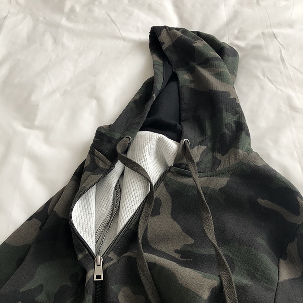 Áo Hoodie Camo Thời Trang, Nỉ Da Cá Cao Cấp