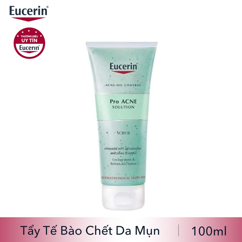 ✅ [CHÍNH HÃNG] Gel Tẩy Tế Bào Chết Cho Da Mụn EUCERIN PROACNE SOLUTION SCRUB 100ML