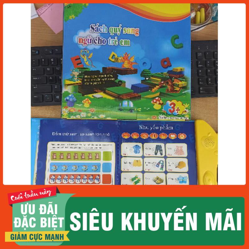 Sách Nói Điện Tử Song Ngữ Anh- Việt Phiên Bản Mới Giúp Trẻ Học Tốt Tiếng Anh Phát Triển Tư Duy Não Bộ