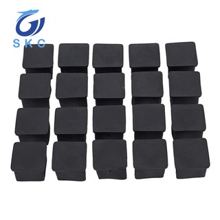 Bộ 20 miếng cao su bọc chân bàn ghế hình vuông kích thước 25mm m8