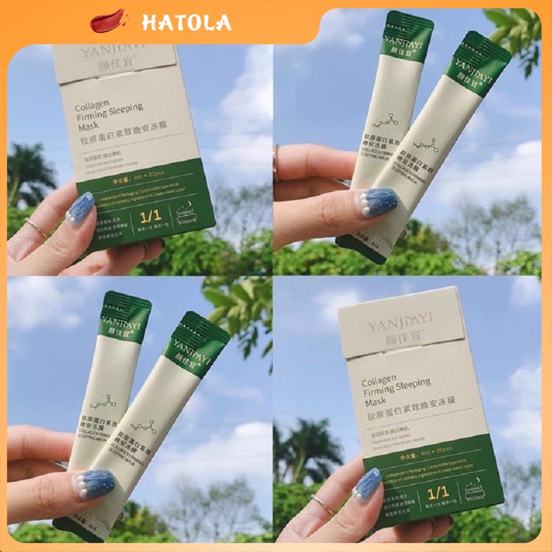 Mặt nạ ngủ thạch Collagen YANJIAYI giúp nâng cơ mặt bổ sung collagen HATOLA