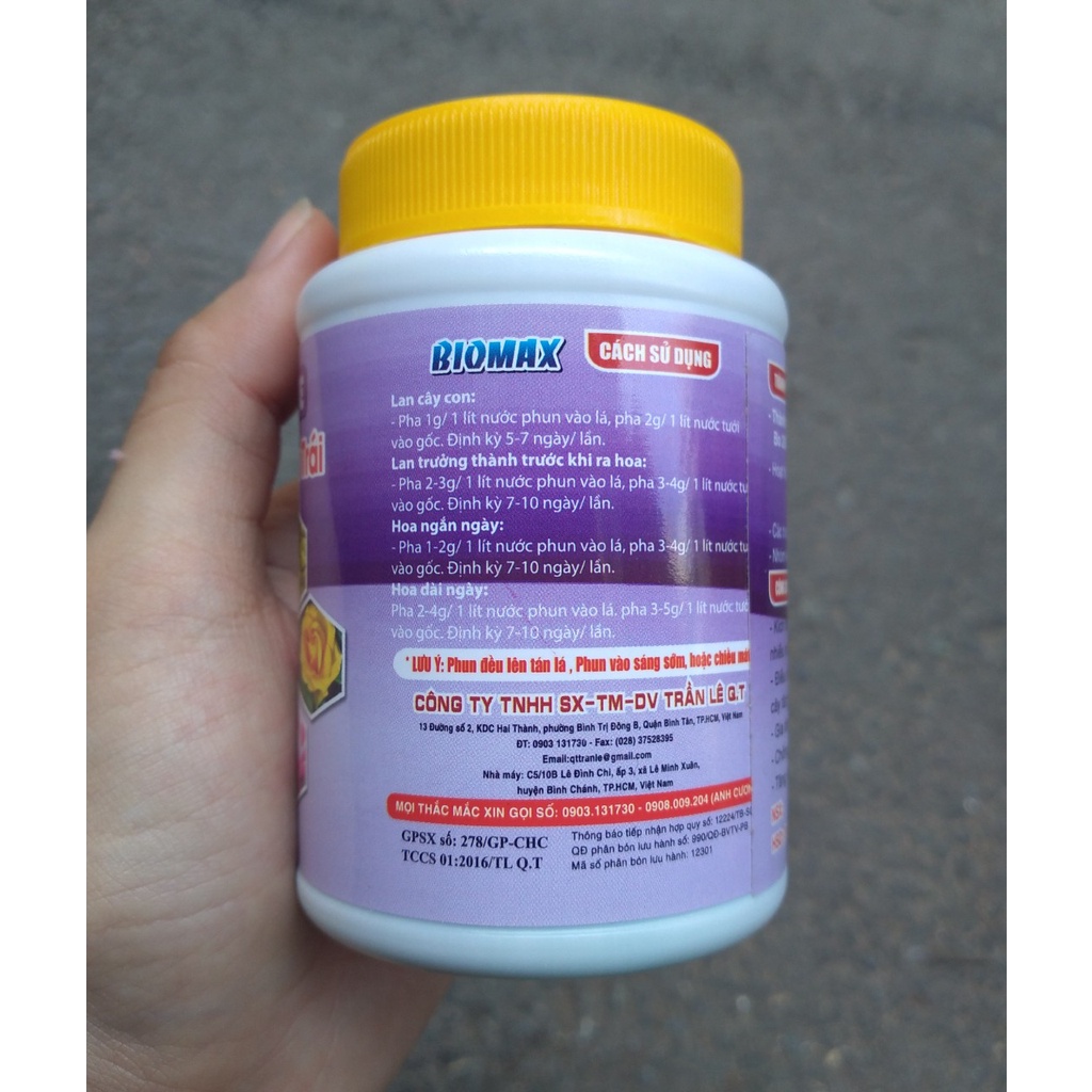 Phân bón kích thích ra hoa 6-30-30 + TE 100g kích ra hoa cây kiểng cây ăn trái